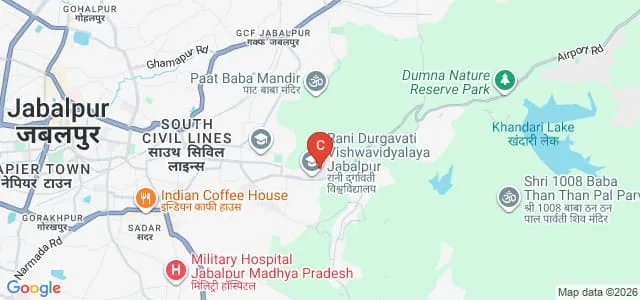 Rani Durgavati Vishwavidyalaya, Jabalpur Map