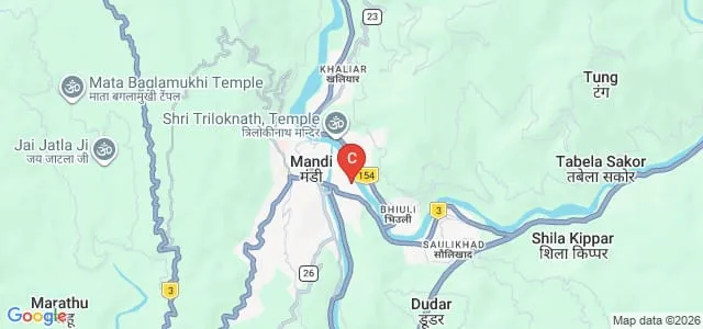 Sardar Patel University, Mandi Map