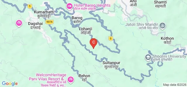 Maharishi Markandeshwar University, Solan Map
