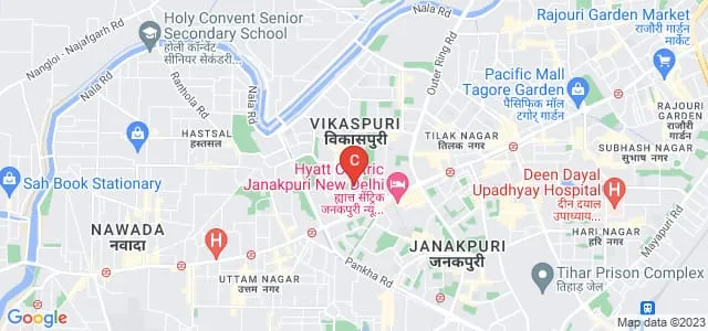 Delhi Sports University, Delhi Map