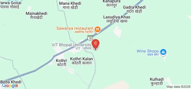 VIT University, Bhopal Map