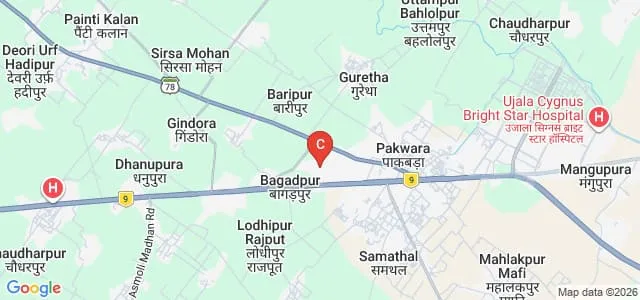 Teerthanker Mahaveer University, Moradabad Map
