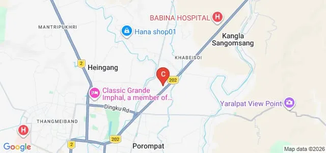 Khongnangthaba University, Imphal Map