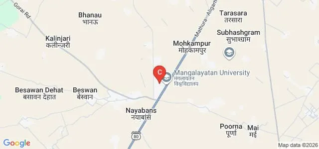 Mangalayatan University, Aligarh Map
