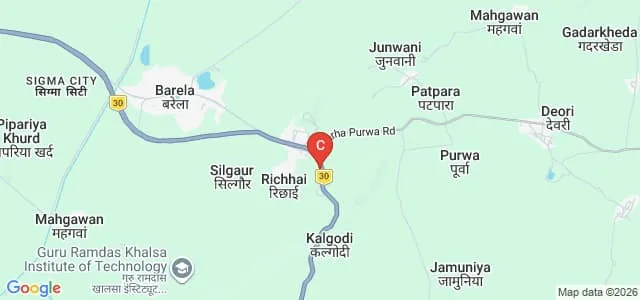 Mangalayatan University, Jabalpur Map