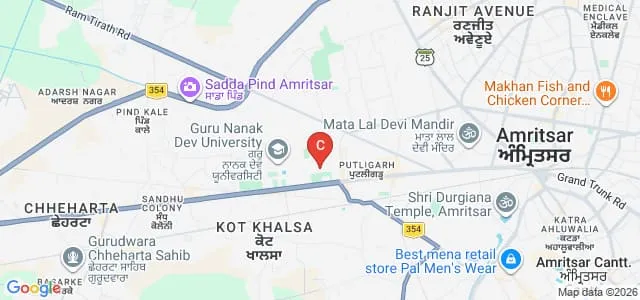 Khalsa University, Amritsar Map