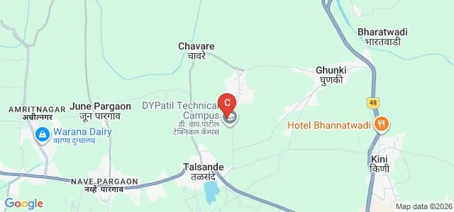 DY Patil Agriculture and Technical University, Talsande Map