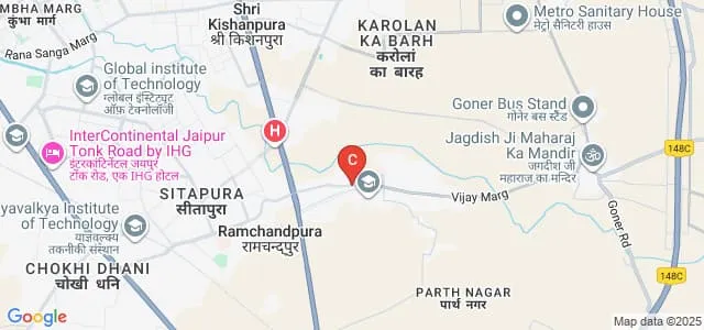 JECRC University, Jaipur Map