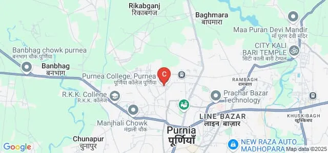 Purnea University, Purnia Map