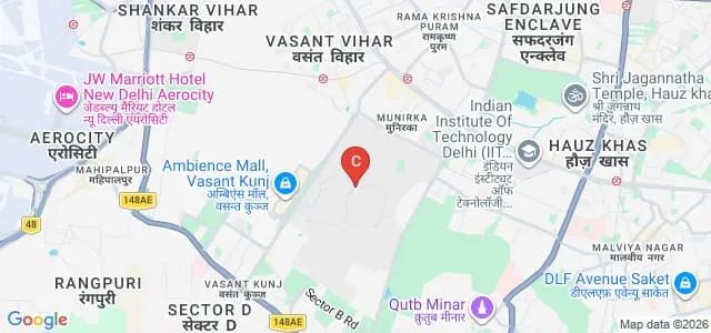 Jawaharlal Nehru University, New Delhi Map