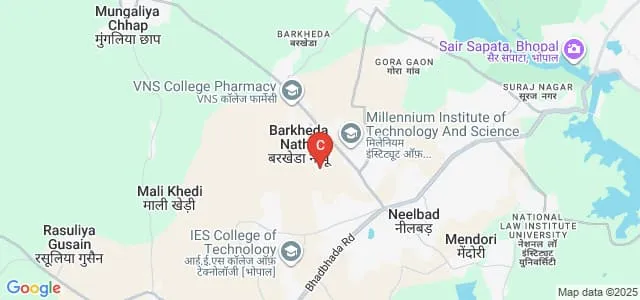 Anand Institute of Management, Bhopal Map