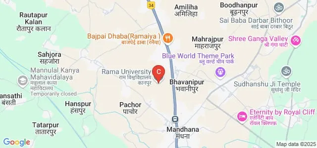 Rama University, Kanpur Map