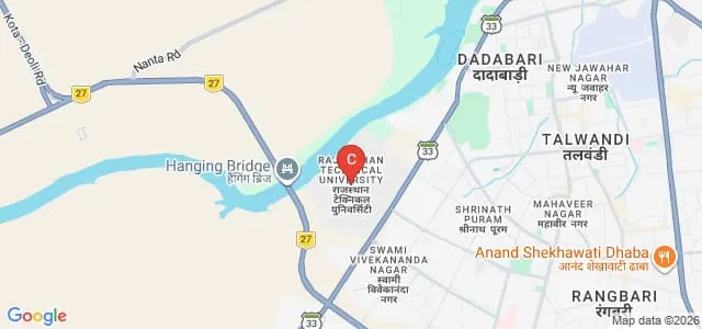 Rajasthan Technical University, Kota Map