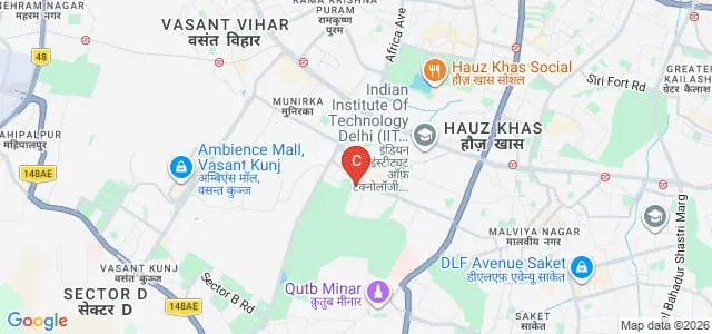 Shri Lal Bahadur Shastri National Sanskrit University, New Delhi Map