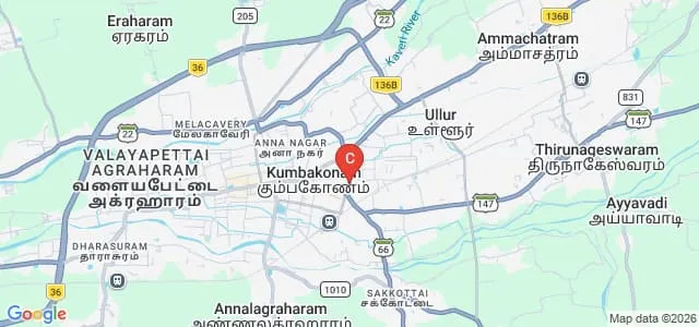 AL' Ameen Arts and Science College for Women, Kumbakonam Map