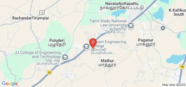 Tamil Nadu National Law University, Tiruchirappalli Map