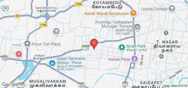 Meenakshi Academy of Higher Education and Research, Chennai Map