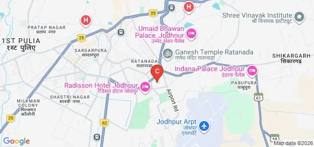 MBM University, Jodhpur Map