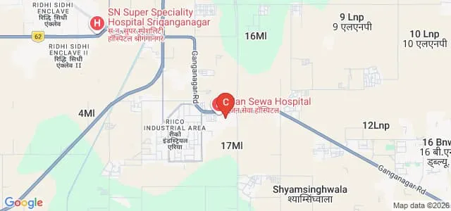 Tantia University, Sri Ganganagar Map