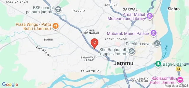 Cluster University of Jammu, Jammu Map