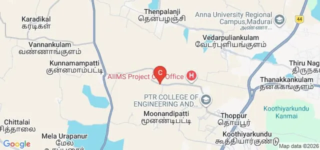 All India Institute of Medical Sciences Madurai Map