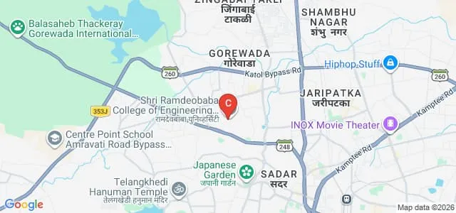 Ramdeobaba University, Nagpur Map
