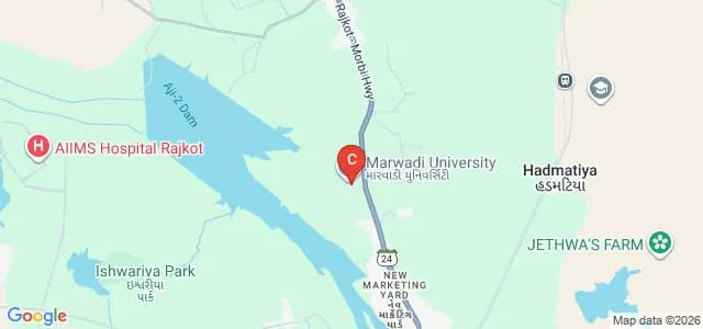 Marwadi University, Rajkot Map