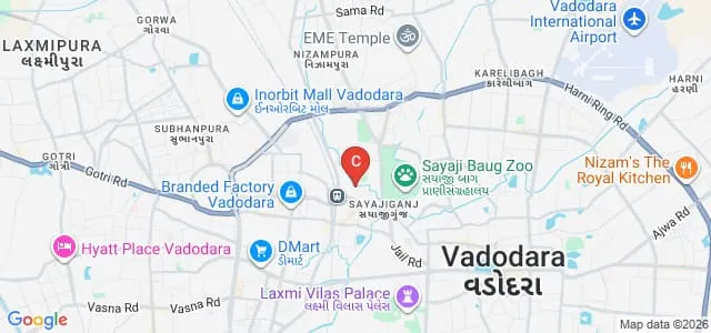 Maharaja Sayajirao University of Baroda, Vadodara Map