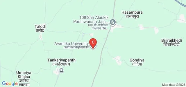 Avantika University, Ujjain Map