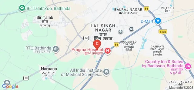 Maharaja Ranjit Singh Punjab Technical University, Bathinda Map