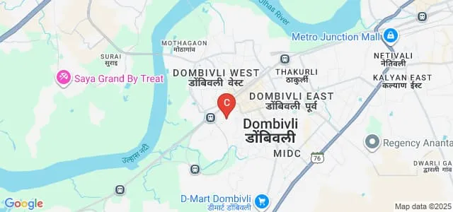 Eknath B Madhavi Senior College of Arts Science and Commerce, Dombivali Map