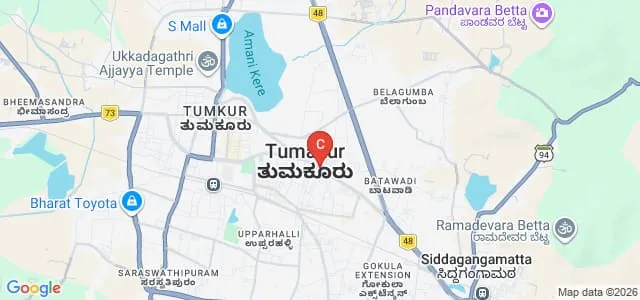 Tumkur University, Tumkur Map