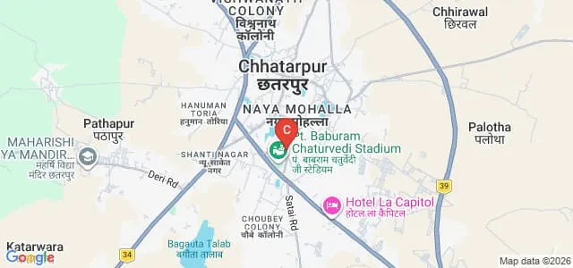 Maharaja Chhatrasal Bundelkhand University, Chhatarpur Map