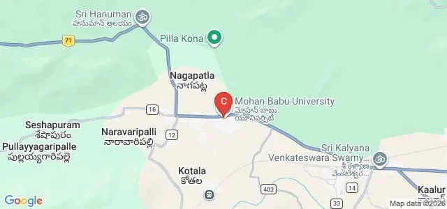 Mohan Babu University, Tirupati Map