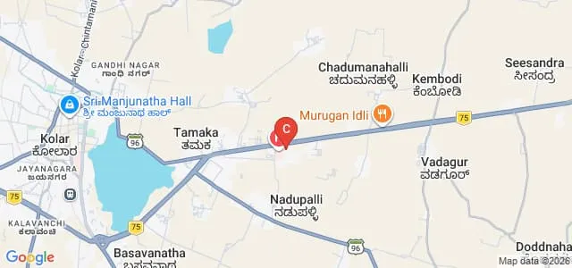 Sri Devaraj Urs Academy of Higher Education and Research, Tamaka Map