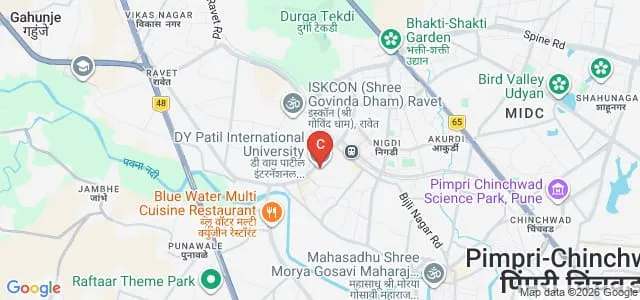 DY Patil International University, Akurdi Map
