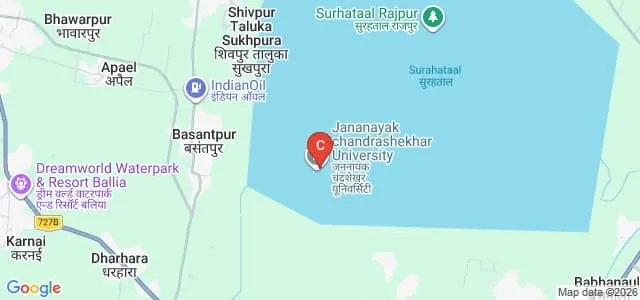 Jananayak Chandrashekhar University, Ballia Map