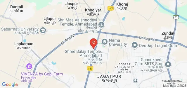 Lakulish Yoga University, Ahmedabad Map