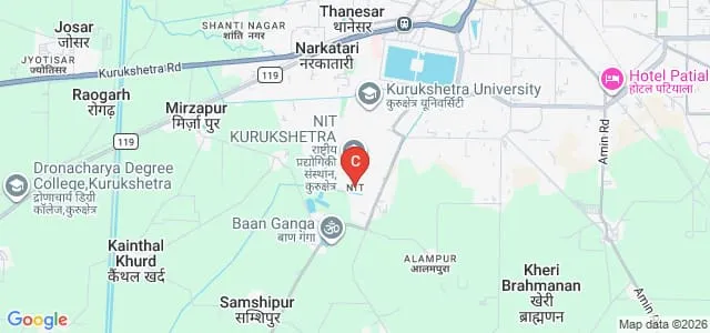 National Institute of Technology Kurukshetra Map