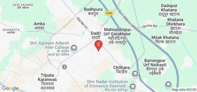 Shiv Nadar University, Greater Noida Map
