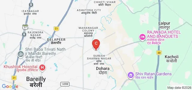 Bareilly International University, Bareilly Map