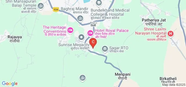 Rani Avantibai Lodhi Vishwavidyalaya, Sagar Map