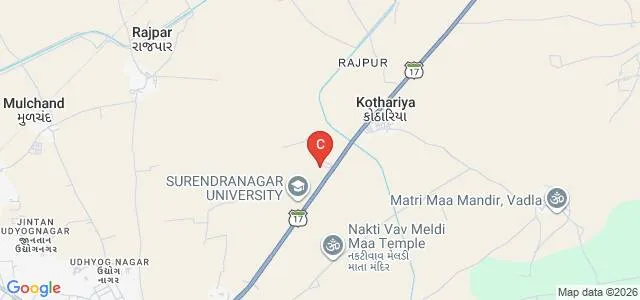 CU Shah University, Surendranagar Map