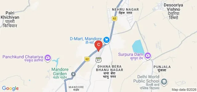 National Law University, Jodhpur Map