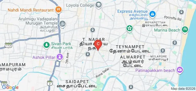 Dakshina Bharat Hindi Prachar Sabha Chennai Map