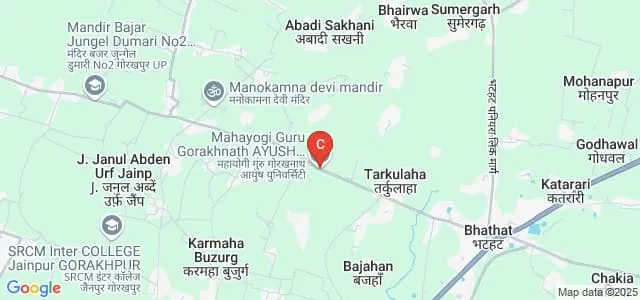 Mahayogi Guru Gorakhnath Ayush University, Gorakhpur Map