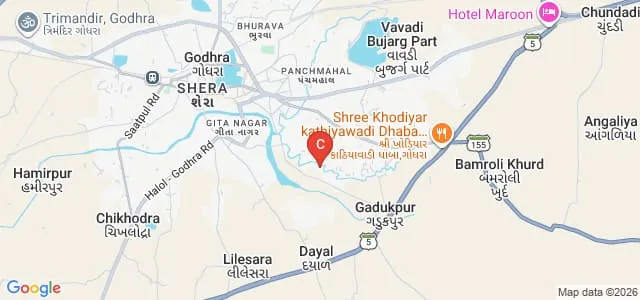 Shri Govind Guru University, Godhra Map