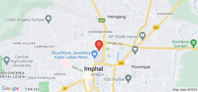 Dhanamanjuri University, Imphal Map