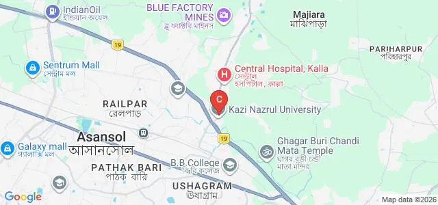Kazi Nazrul University, Burdwan Map