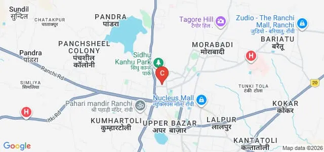 Jharkhand Raksha Shakti University, Ranchi Map